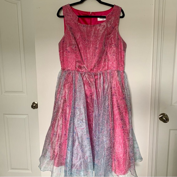 Tatyana Modcloth Belle of the Ball Blue Pink Aurora Disney Princess Dress XXL - Picture 4 of 7